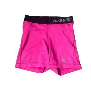 Nike Pro Pink Spandex Shorts - Small